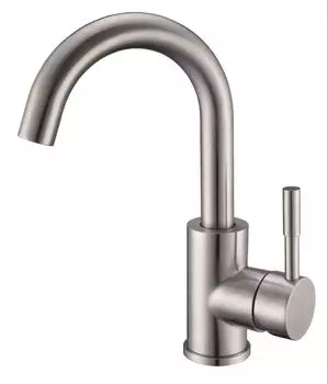 Смеситель для раковины РМС SUS124-001F-1 нержавеющая сталь