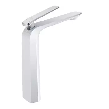 Смеситель для раковины Rose R1311F белый, хром