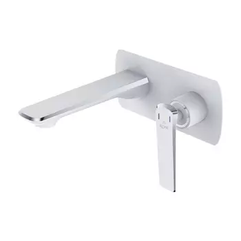 Смеситель для раковины Rose R1341F белый, хром