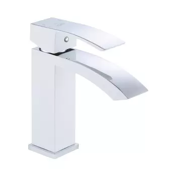 Смеситель для раковины Rose R1501F белый, хром