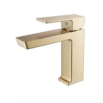 Смеситель для раковины Rose R1801G-1 золотой сатин