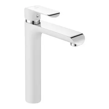 Смеситель для раковины Rose R2111F белый, хром