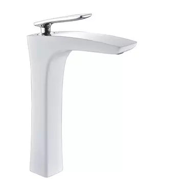 Смеситель для раковины Rose R2711F белый, хром