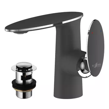 Смеситель для раковины Rossinka RS30 RS30-11B черный