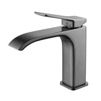 Смеситель для раковины Shevanik S4001T оружейная сталь