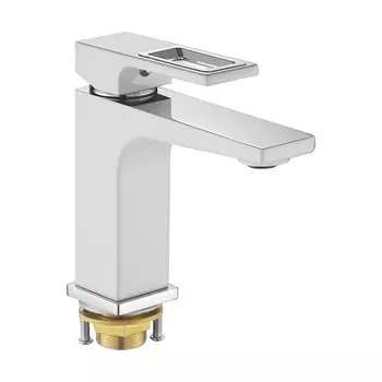 Смеситель для раковины Shevanik S9001F белый, хром