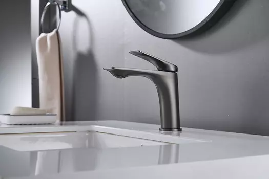 Смеситель для раковины Shevanik S9101T оружейная сталь