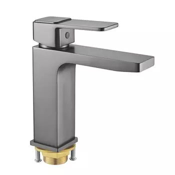 Смеситель для раковины Shevanik S9701T оружейная сталь