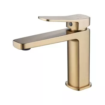 Смеситель для раковины Shevanik S9901G золотой сатин