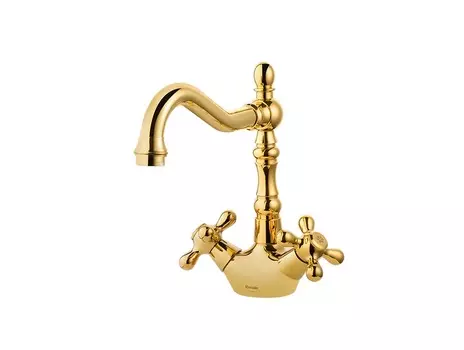 Смеситель для раковины Shouder Baroque 0150406 золото