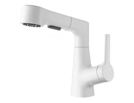 Смеситель для раковины WONZON & WOGHAND WW-121B108-MW белый