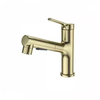 Смеситель для раковины WONZON & WOGHAND WW-A40862-BG золото