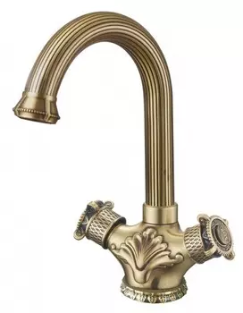 Смеситель для раковины ZorG Antic A 2008U-BR бронза