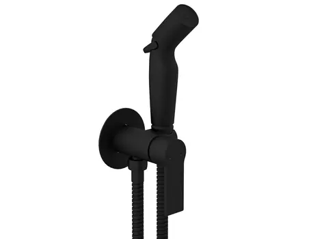 Смеситель для унитаза Cersanit Brasko Black 64103 с гигиеническим душем, черный матовый