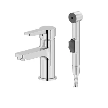 Смеситель для раковины с гигиеническим душем Iddis Sena SENSB00i08 хром