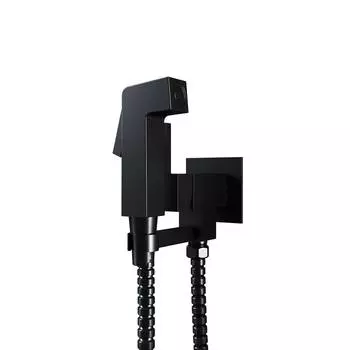 Смеситель для унитаза Paini Bella BLPZ442 с гигиенической душем, черный матовый