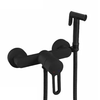 Смеситель для унитаза с гигиеническим душем Shevanik S8105H-1 черный