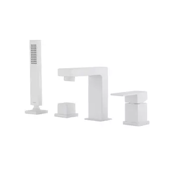 Смеситель для ванны Abber Daheim AF8213W белый матовый