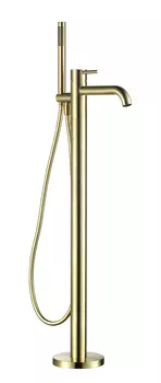 Смеситель для ванны AQUAme Siena AQM6218BG золото шлифованное