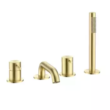 Смеситель для ванны AQUAme Siena AQM6219BG золото шлифованное