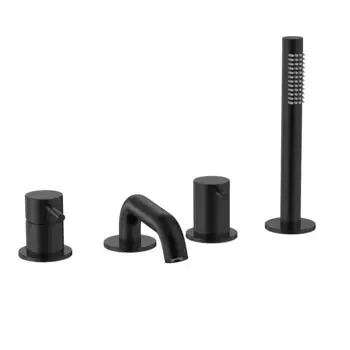 Смеситель для ванны AQUAme Siena AQM6219MB черный матовый