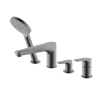 Смеситель для ванны Aquatek Бетта AQ1148BGM оружейная сталь