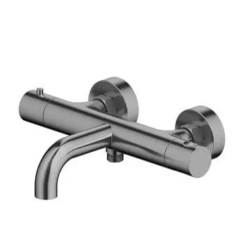 Смеситель для ванны Aquatek Европа AQ1343BGM термостатический, оружейная сталь