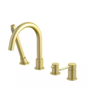 Смеситель для ванны Aquatek Европа AQ1348BG золото шлифованное