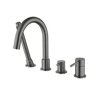 Смеситель для ванны Aquatek Европа AQ1348BGM оружейная сталь