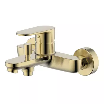 Смеситель для ванны Aquatek Ника AQ1840BG шлифованное золото