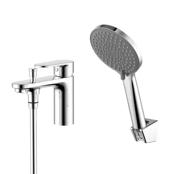 Смеситель для ванны Aquatek Ника AQ1844CR с душевой лейкой, хром