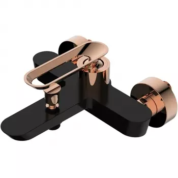 Смеситель для ванны Bien Hermes BB01009406 черный-розовое золото