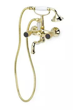 Смеситель для ванны Boheme Royal Cristal 293-Royal/CRST black золото