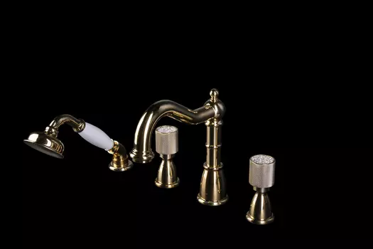 Смеситель для ванны Boheme RoyalCRST 395-RoyalCRST золото