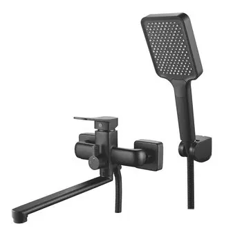 Смеситель для ванны c душем Shevanik S9902H черный