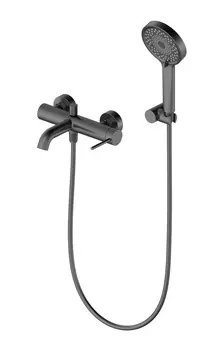 Смеситель для ванны c душем WONZON & WOGHAND STICK WW-88639017-BGM темный графит