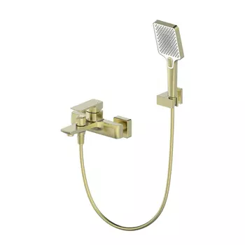 Смеситель для ванны c душем WONZON & WOGHAND EDGE WW-88639003A-BG золото