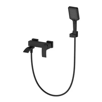 Смеситель для ванны c душем WONZON & WOGHAND FIT WW-88639009-MB черный
