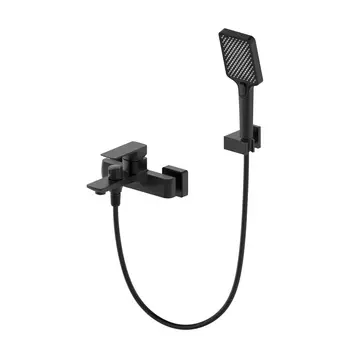 Смеситель для ванны c душем WONZON & WOGHAND EDGE WW-88639003A-MB черный