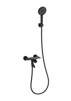Смеситель для ванны c душем WONZON & WOGHAND CLICK WW-FE05L221-MB черный