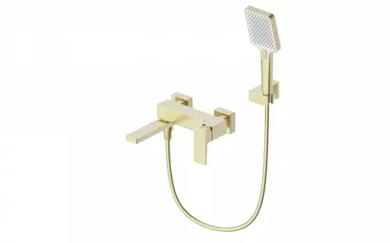 Смеситель для ванны c душем WONZON & WOGHAND CUBE 2.0 WW-88037068-BG золото