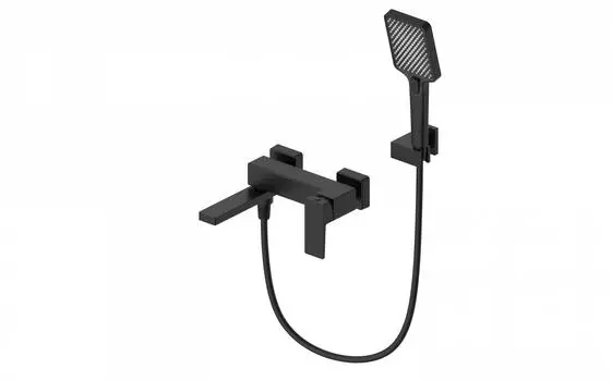 Смеситель для ванны c душем WONZON & WOGHAND CUBE 2.0 WW-88037068-MB черный