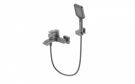 Смеситель для ванны c душем WONZON & WOGHAND FLEX WW-88037072-BGM темный графит
