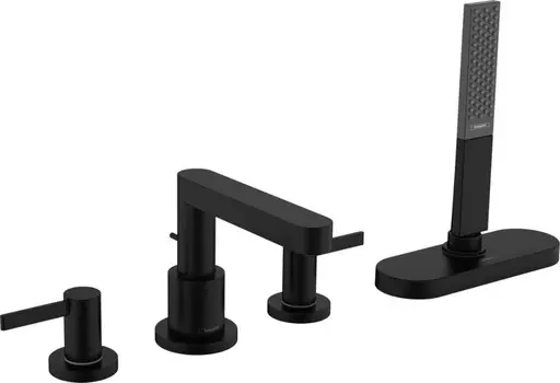 Смеситель для ванны Hansgrohe Finoris sBox 76444670 матовый черный