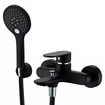 Смеситель для ванны и для душа Wasserkraft Elbe 7401 черный