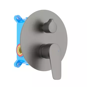 Смеситель для ванны и душа Aquatek Бетта AQ1146BGM 2 режима, оружейная сталь