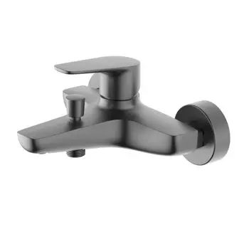 Смеситель для ванны и душа Aquatek Бетта AQ1140BGM черный, хром