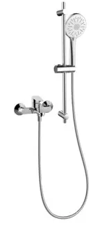 Смеситель для ванны и душа Arrow AG3628CP-TZ с душевым гарнитуром и штангой, хром