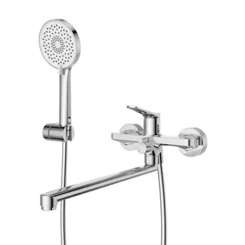 Смеситель для ванны и душа BelBagno UNIQUE UNIQUE-VASM-L-CRM хром