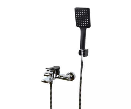 Смеситель для ванны и душа Bronze de Luxe Element EL03CB черный, хром